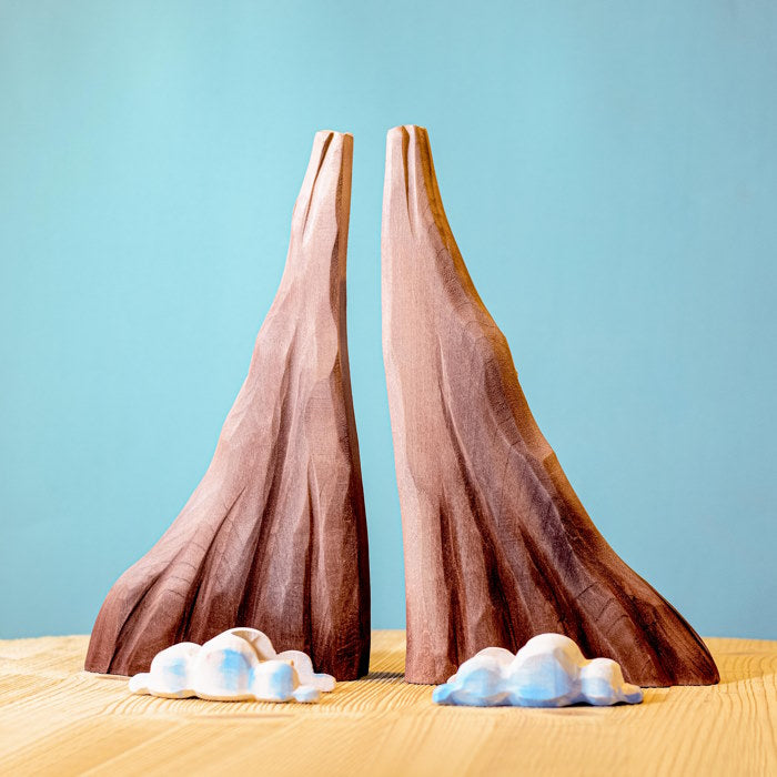 Wooden sales volcano toy