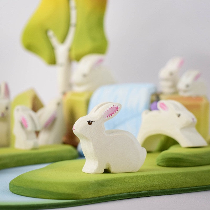 Bumbu Toys | White Rabbit Sitting