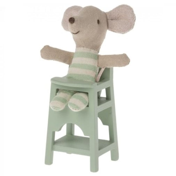 Maileg | High Chair Mouse Mint 2024 at Milk Tooth Australia