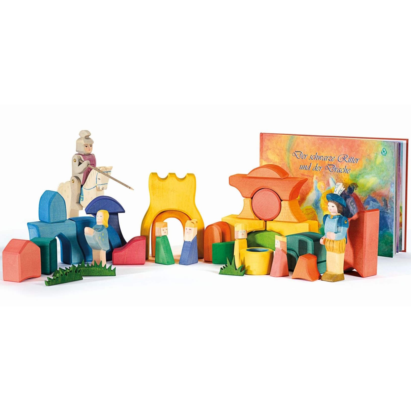 Ostheimer | Kinderkram Rainbow Castle Block Set at Milk Tooth Australia