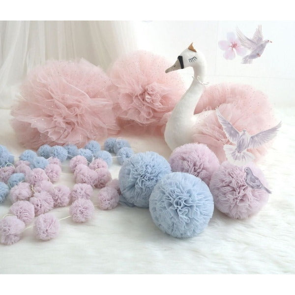 Spinkie Baby | Mini Pom Garland | Orchid at Milk Tooth Australia