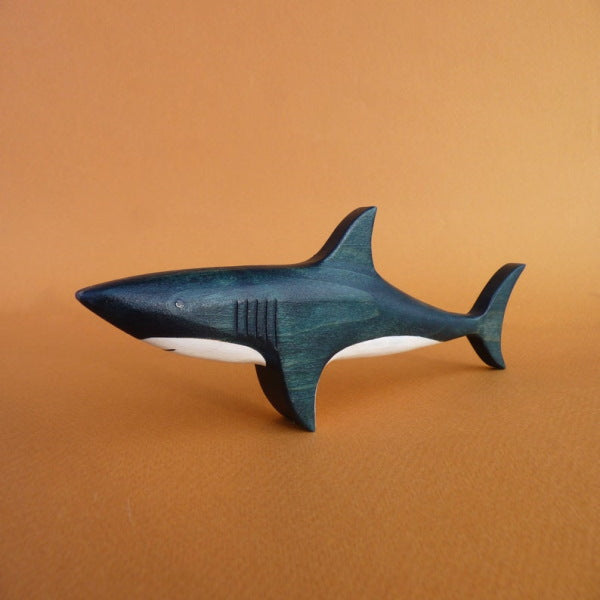 Wooden sales shark toy