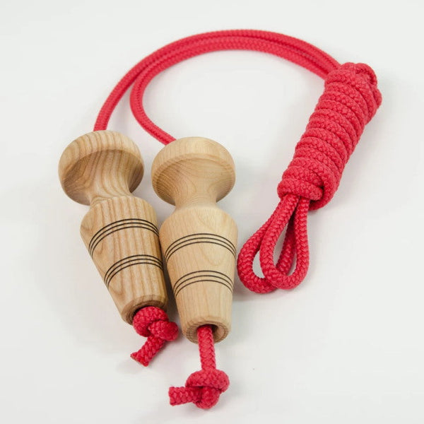 Childrens wooden skipping ropes on sale