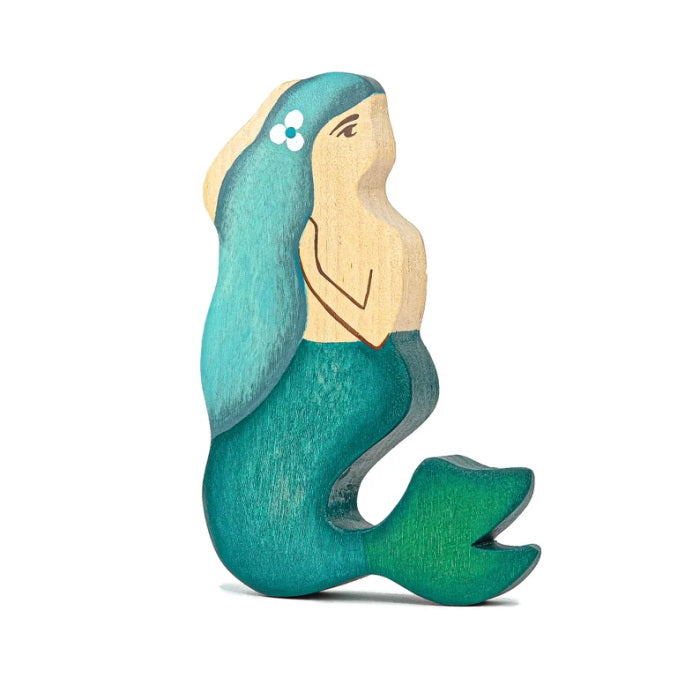 Wooden 2024 mermaid toy