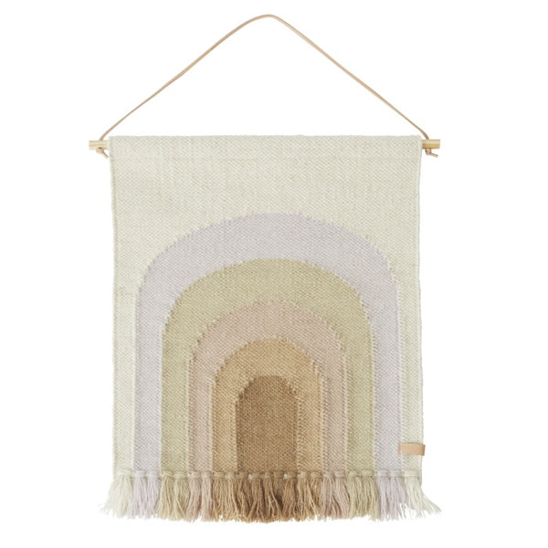 OYOY | Follow The Rainbow Mini Wall Rug | Lavender - Milk Tooth