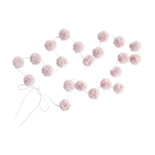 Spinkie Baby | Mini Pom Garland | Pale Rose - Milk Tooth