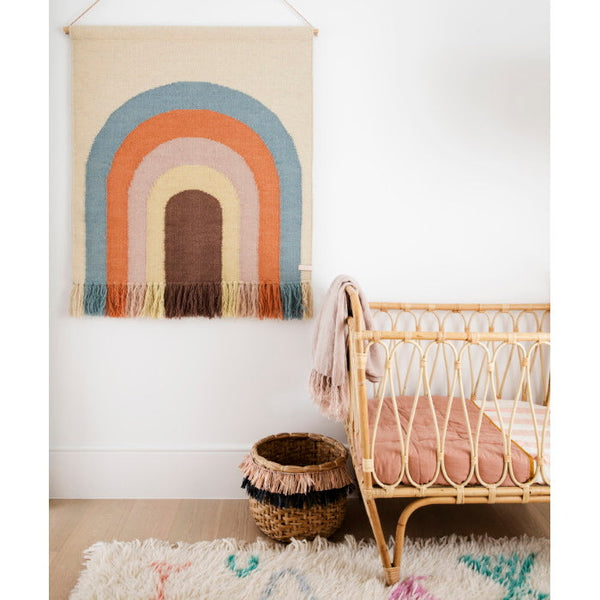 OYOY | Follow The Rainbow Wall Rug - Milk Tooth