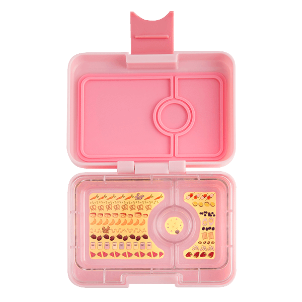 Snack Size Bento Lunch Box Coco Pink (Rainbow)